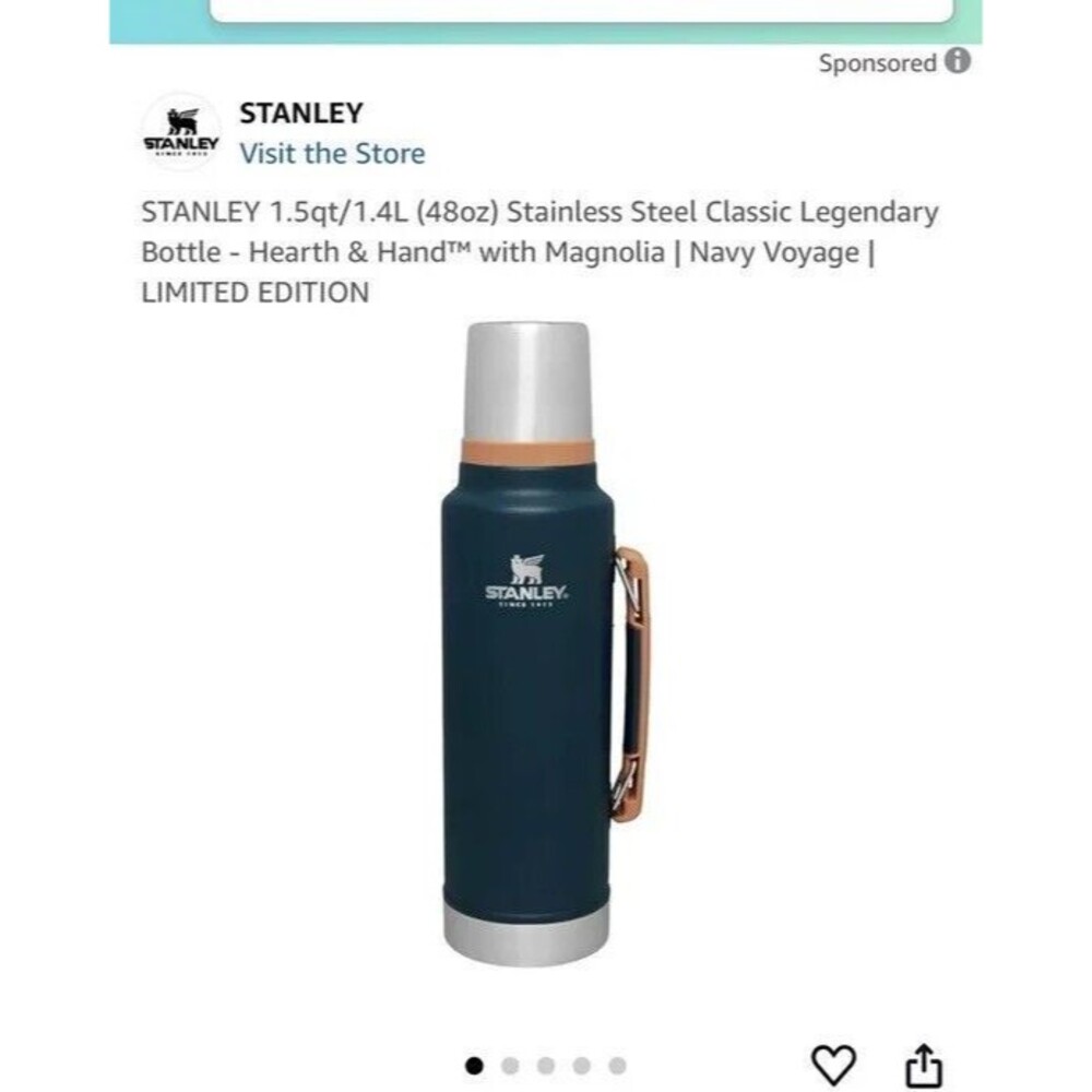 Stanley Hearth & Hand with Magnolia The Legendary Classic Series Bottle 1.5 QT
